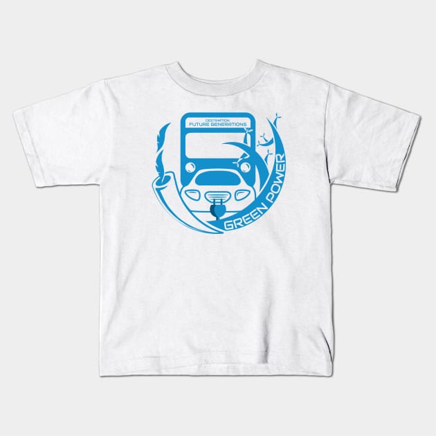 Destination Sustainability Kids T-Shirt by dkdesigns27